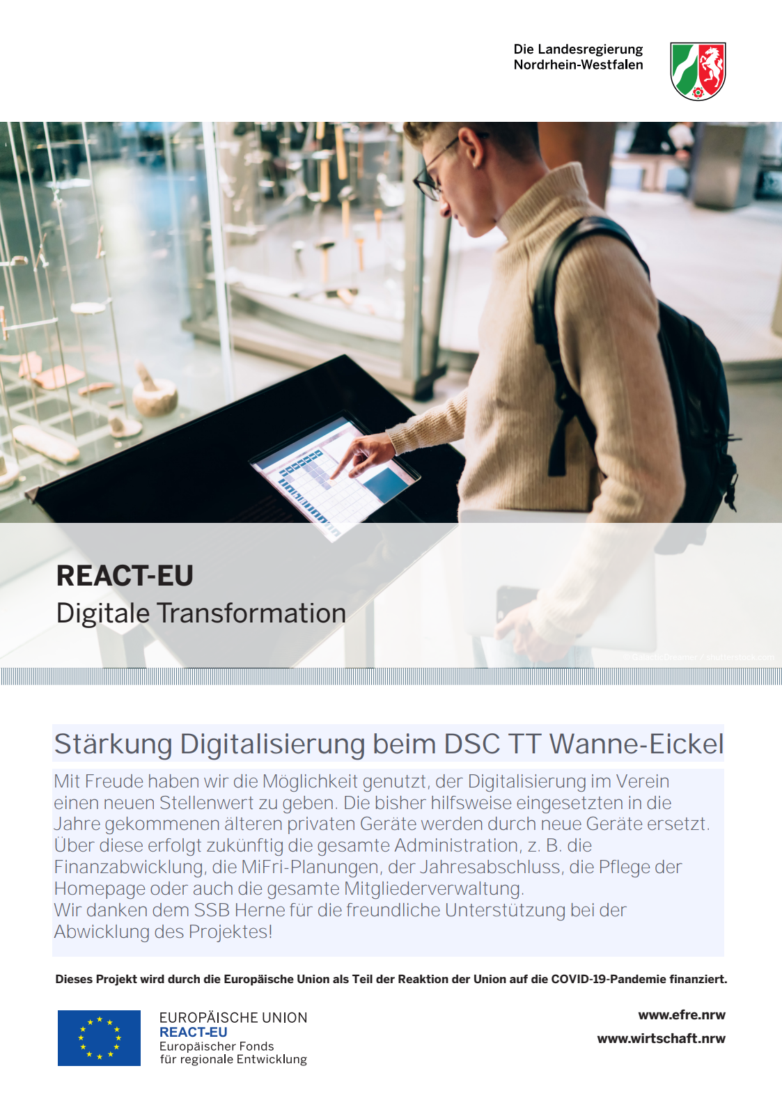 Förderung der Digitalisierung durch EU